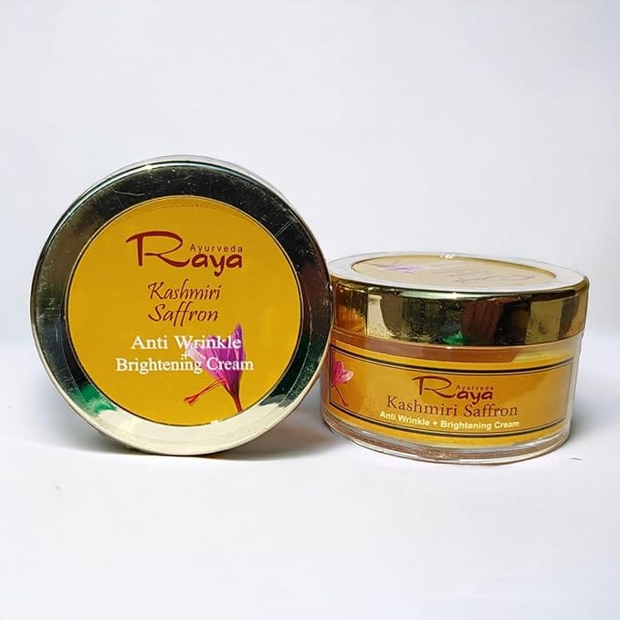 Saffron Anti Wrinkle And Brightening Cream – Raya Saffron Cream – Raya Kashmiri Saffron Cream - Buy Saffron Cream Online 50 grams