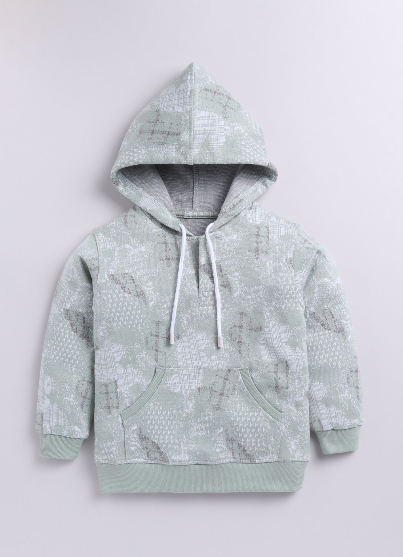  Unisex Baby Cotton Blend Cow Applique Hooded Sweatshirt