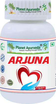 Planet Ayurveda Arjuna Capsules for Heart Health - 60 Vegetarian Capsules - 500mg Planet Ayurveda Arjuna Capsules for Heart Health - 60 Vegetarian Capsules - 500mg
