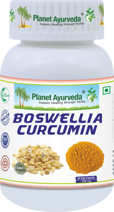 Planet Ayurveda Boswellia Curcumin - 60 Veggie Capsules