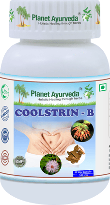  Planet Ayurveda Coolstrin-B 60 Capsules for Digestive Health, 500mg
