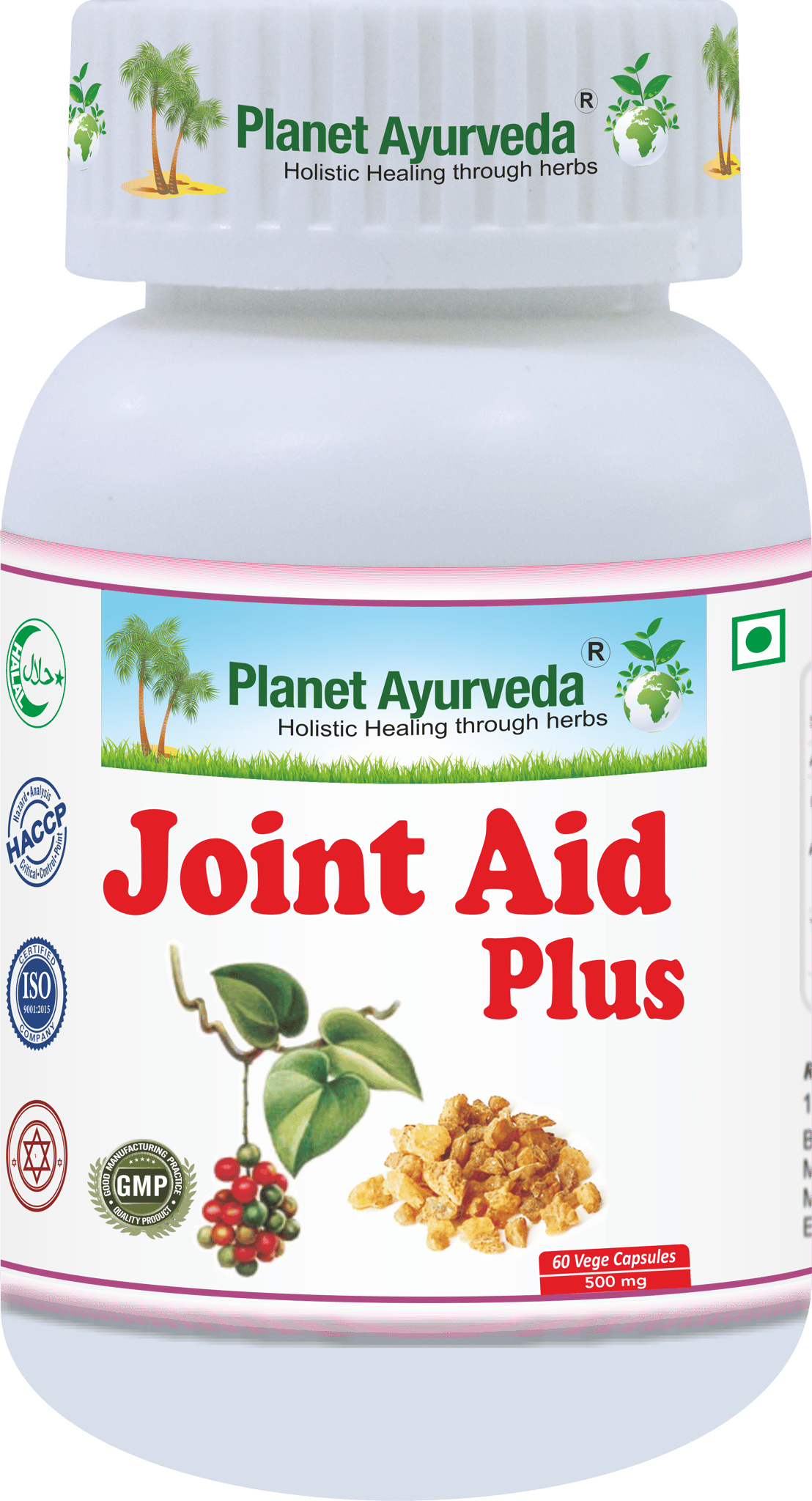 Planet Ayurveda Joint Aid Plus - 60 Veg Capsules - 500 mg