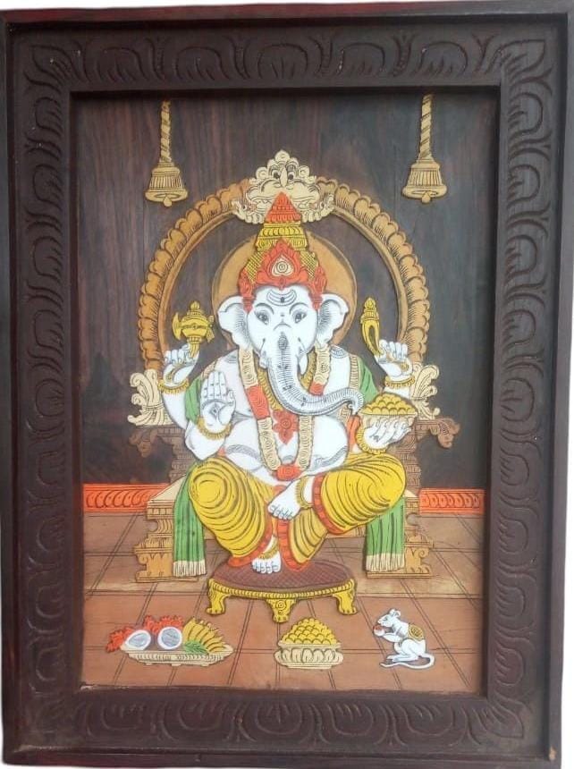 Wall panel God wooden photo  frame