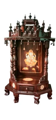 Handcrafted Wooden Temple for Home | Intricate Carvings | Traditional Design Handcrafted Wooden Temple for Home | Intricate Carvings | Traditional Design