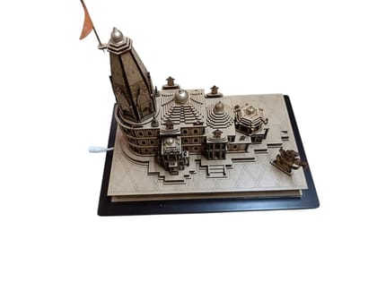 D Wooden Temple with LED Light | Laser Cut Wooden Temple