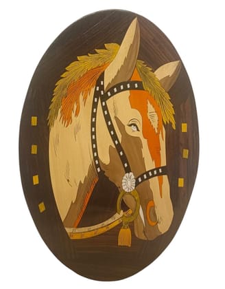 One-of-a-Kind Handcrafted Wooden Horse Wall Art