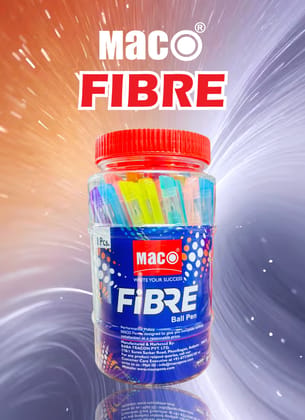 Maco Fibre Jar of 50|Pens with comfortable Grip for smooth writing| Cool and elegant 5 Colors Ball Pen (Pack of 50, Ink Color - Blue) Maco Fibre Jar of 50|Pens with comfortable Grip for smooth writing| Cool and elegant 5 Colors Ball Pen (Pack of 50, Ink Color - Blue)