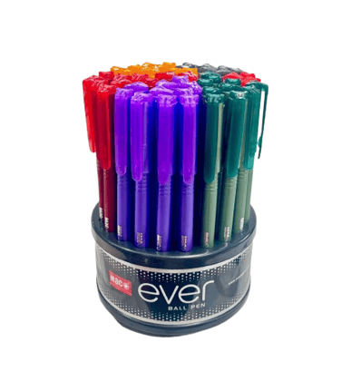 Maco Ever Plus Ball Pen Tumbler | Pack of 50 Multicolor Ballpoint Pens Maco Ever Plus Ball Pen Tumbler | Pack of 50 Multicolor Ballpoint Pens