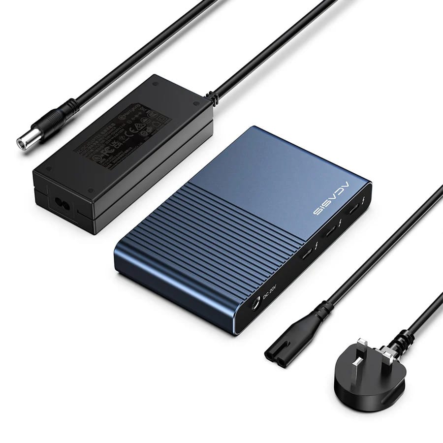 ACASIS 6 in 1 Thunderbolt 4 Mini Dock, Single 8K or Dual 4K60Hz Display,120W DC Charging, Works with Thunderbolt 4/3/USB4, for Hosts Laptop/PC/MacBook