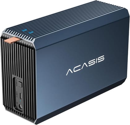 ACASIS External Dual-Drive RAID Enclosure with Cooling Fan for 2.5/3.5″ SATA HDD/SSD, USB A/C 3.0, Support RAID 0/1/JBOD/SPAN, 6Gbps with UASP, 36TB
