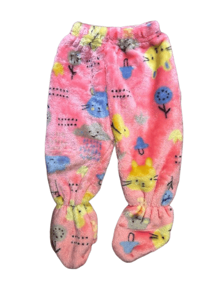 Pink and Blue Cartoon Pajama Pants