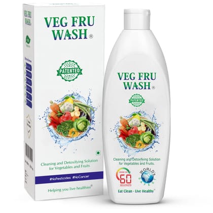 VEG FRU WASH Fruit and Vegetables Wash Liquid Cleaner Monthly Pack (400ml) VEG FRU WASH Fruit and Vegetables Wash Liquid Cleaner Monthly Pack (400ml)