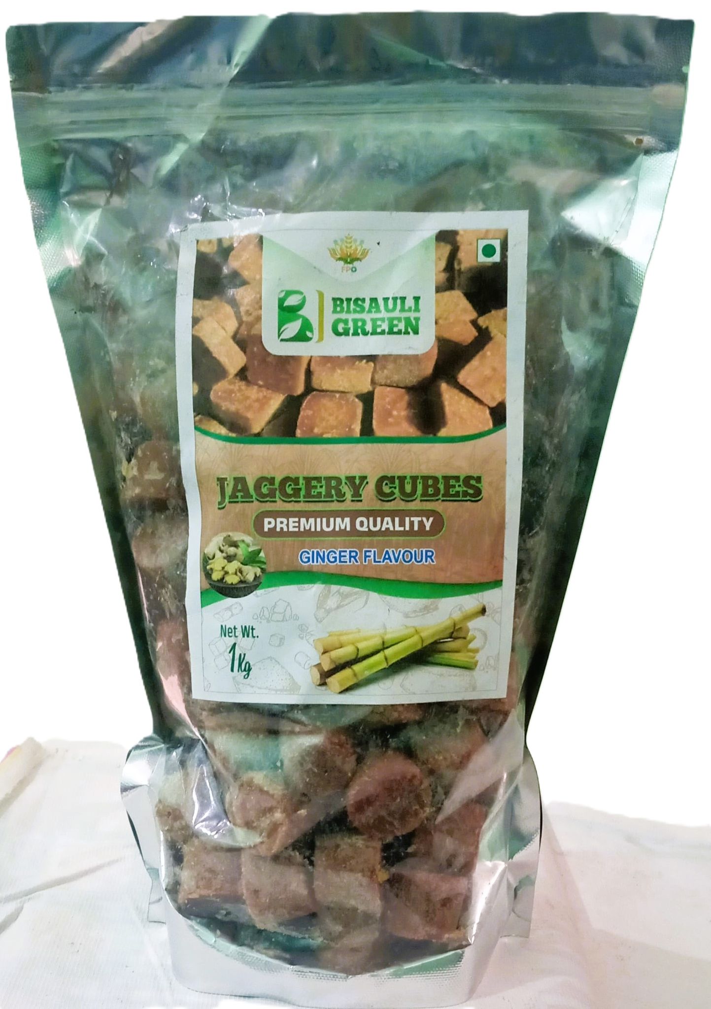 Ginger Flavored Jaggery Cubes
