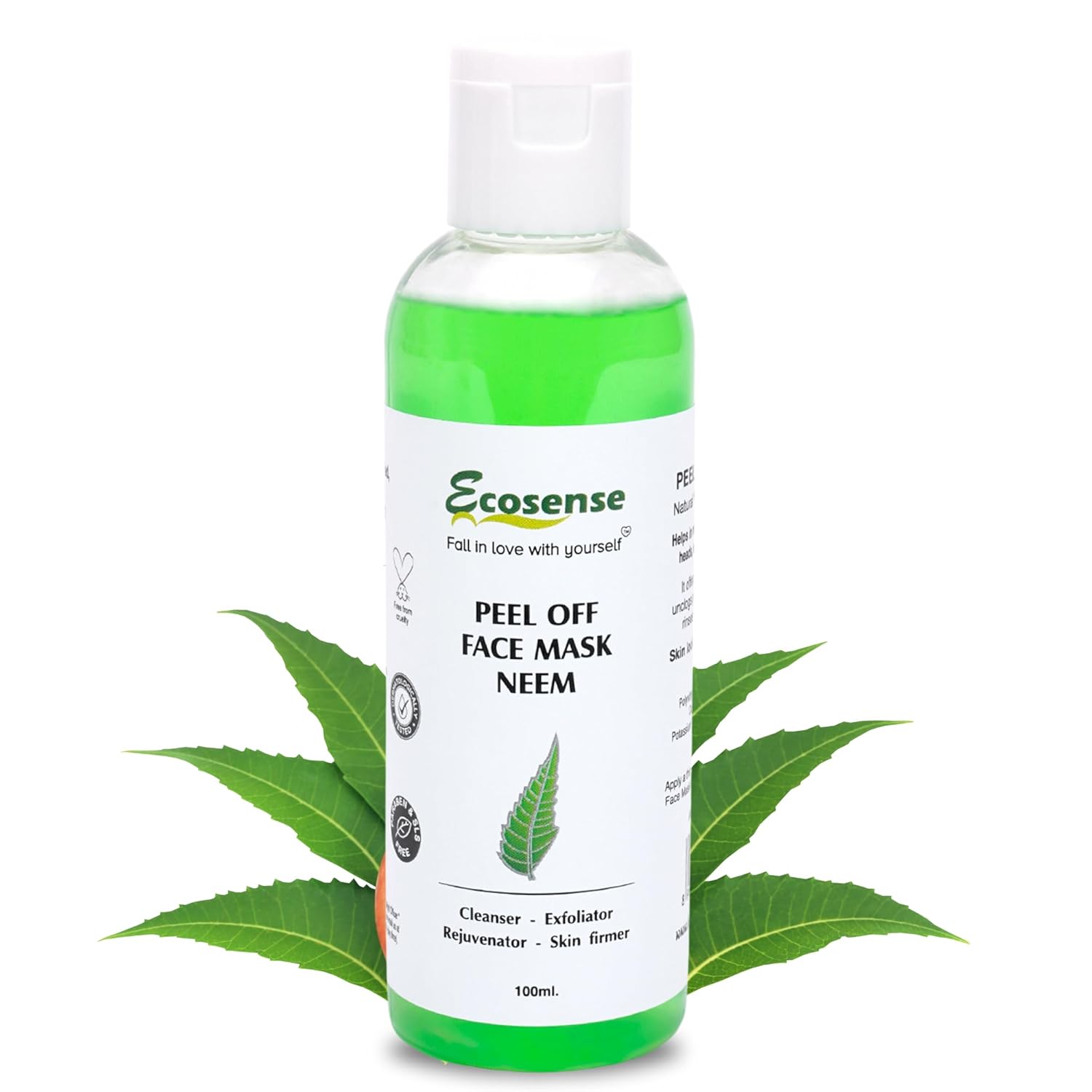 Ecosense Neem Peel-Off Mask, Purifies Skin, Controls Oil & Acne, Removes Black Head  (100 ml)
