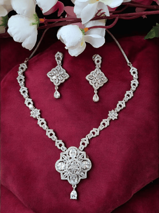 Ellnora's   beautiful Amazing Necklace Set with Earrings for all occasion like party & wedding for girls and women