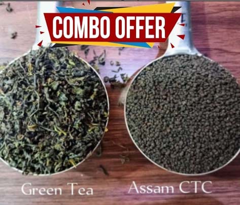Buy Natural Green tea  100 grams& get CTC 100 gm absolutely free