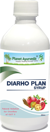Planet Ayurveda Diarho Plan Syrup [Pack of 3] - Natural Ayurvedic Solution for Diarrhea and Dysentery - 200ml