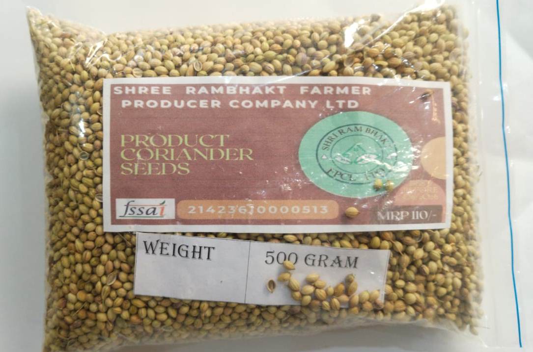  Shree Rambhakt Farmer Producer Company Coriander Seeds 500 Grams