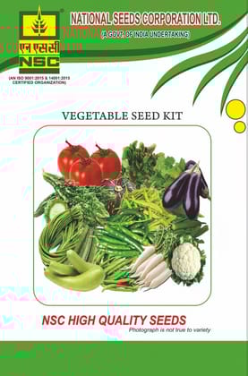 NSC Vegetable Kitchen Garden Seed Kit  120 GRAM