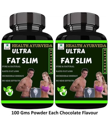 Health Ayurveda Ultra Fat Slim Chocolate Flavour Powder 200 Gm Pack of 2