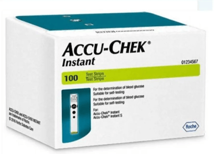 Accu-Chek Instant Blood Glucose Test Strips, 100 Count