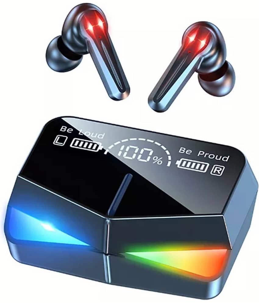 Neo M28 On Ear True Wireless (TWS) 50 Hours Playback IPX4(Splash & Sweat Proof) Active Noise cancellation -Bluetooth Gray
