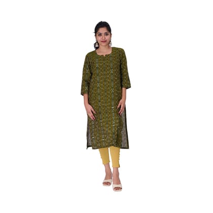 GHL GUENDICHA HAAT Sambalpuri Certified Handloom Women's Pure Cotton KeyHoleneck Kurta(RED)