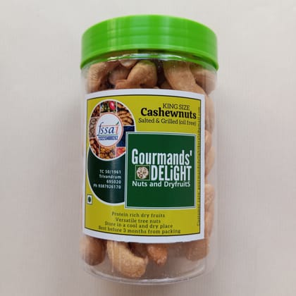 Gourmands' Delight - King size Salted Cashewnuts (oil free)  400 gms