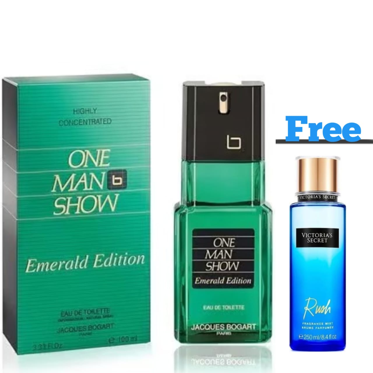 Jacques Bogart One Man Show Emerald Edition for Men 100ml Perfume Spray With Free Mist