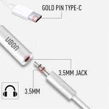 UBON Type-C to 3.5mm Headphone Jack Adapter, for Samsung Galaxy iphone16 UBON Type-C to 3.5mm Headphone Jack Adapter, for Samsung Galaxy iphone16