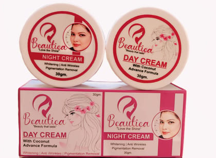 Beautica Advanced Skin Whitening Cream with Coconut Extracts for Day and Night, 30gm Beautica Advanced Skin Whitening Cream with Coconut Extracts for Day and Night, 30gm