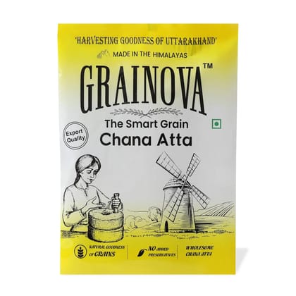 GRAINOVA Chana Atta | Gram Flour | Sattu , Sattu Atta | Chana Atta 500gm | Besan | Besan Ka Chilla | Gram Flour | Sattu Powder