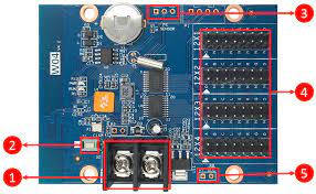 HUIDU HD-W04 WI-FI SINGLE COLOR P10 Led Controller Card Single-Sided PCB HUIDU HD-W04 WI-FI SINGLE COLOR P10 Led Controller Card Single-Sided PCB