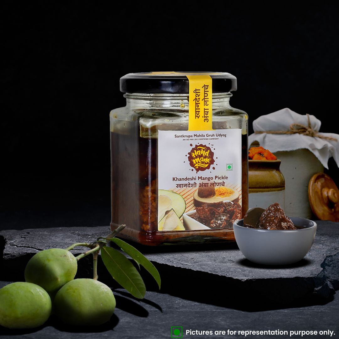 Handmade Masale Khandeshi Mango Pickle - Authentic Taste of Maharashtra