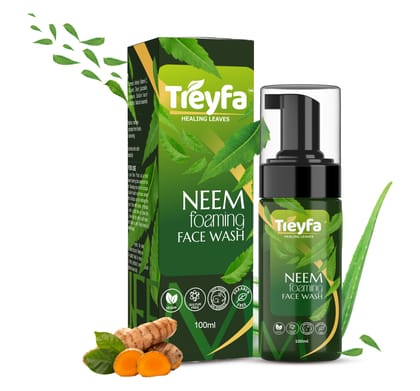 TREYFA Neem foaming face wash for deep exfoliation, dirt removal & brightness for Face Wash  (100 ml)