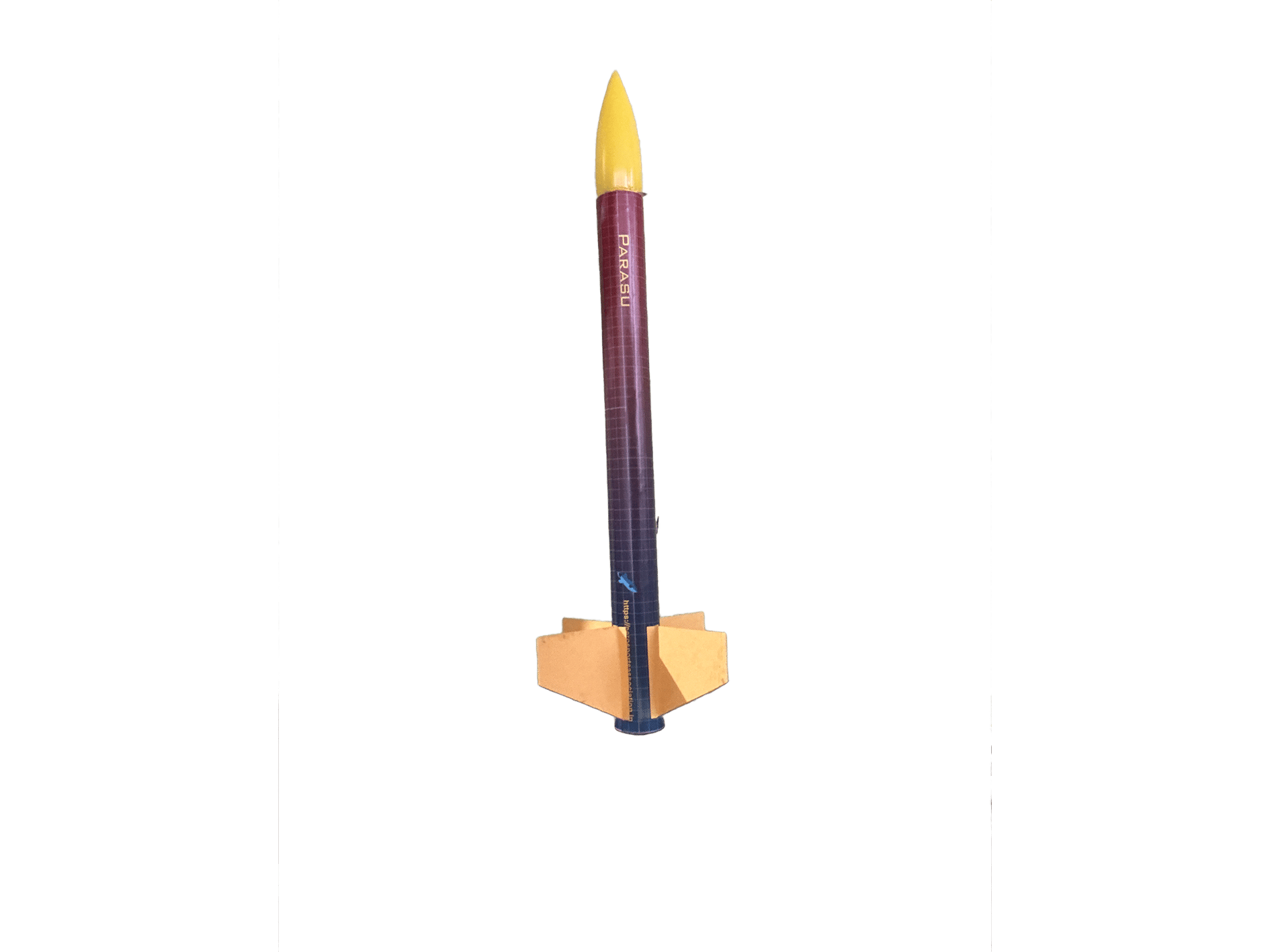 Parasu  Single Stage (Yellow ) Model Rocket Kit with Parachute Recovery