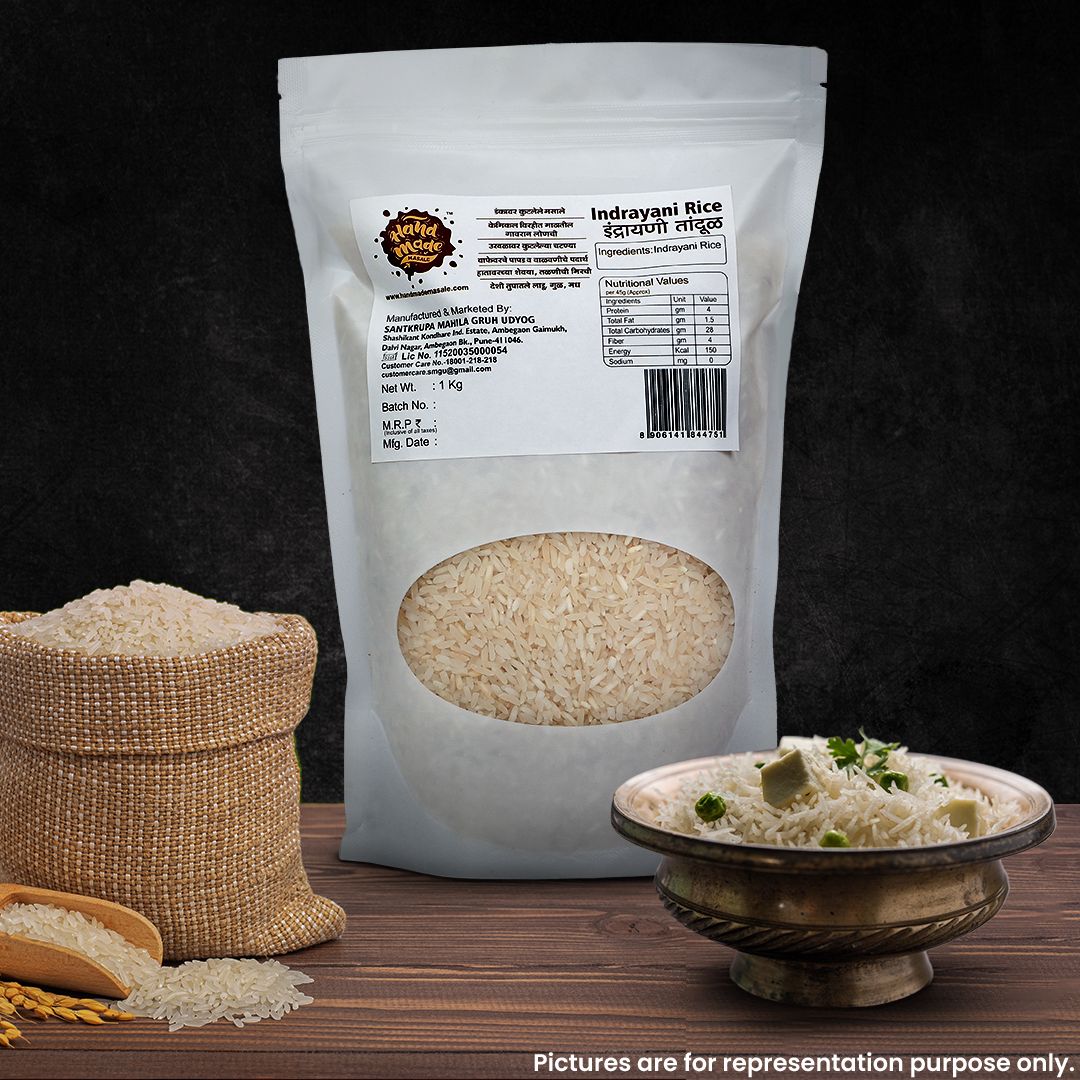 Handmade Indrayani Rice | Unpolished Rice