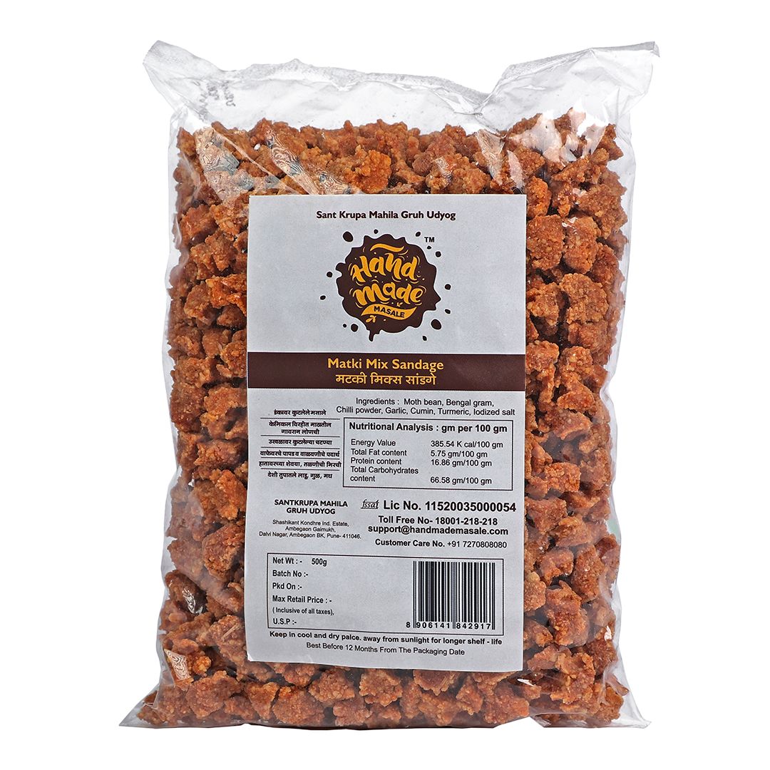 Handmade Masale Matki Mataki Mix Daliche Sandage