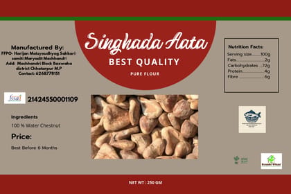 Singhada Aata (250g) - 100% Natural Water Chestnut Flour, Gluten-Free, Vegan, and Rich in Nutrients Singhada Aata (250g) - 100% Natural Water Chestnut Flour, Gluten-Free, Vegan, and Rich in Nutrients