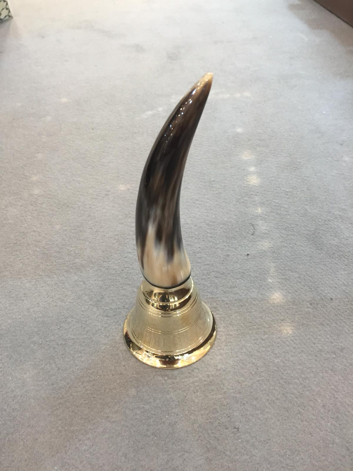 :Handcrafted  Horn Bell - Unique Home Decor & Gift