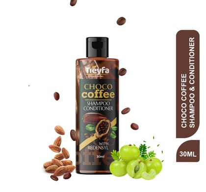 TREYFA Choco Coffee Shampoo Conditioner for Hair Fall Control, hair growth| Man & Women  (30ml)