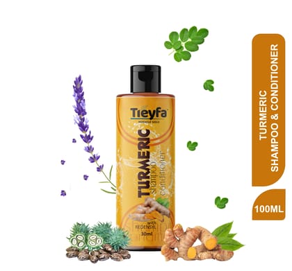Treyfa Turmeric shampoo conditioner for hair growth & hair fall control (30ml)