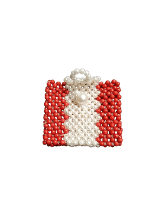 Pearl (White and Red) mini bag