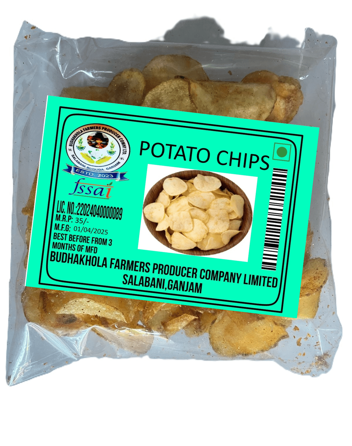 Potato Chips - Crunchy & Flavorful Snack - Made with Fresh Potatoes