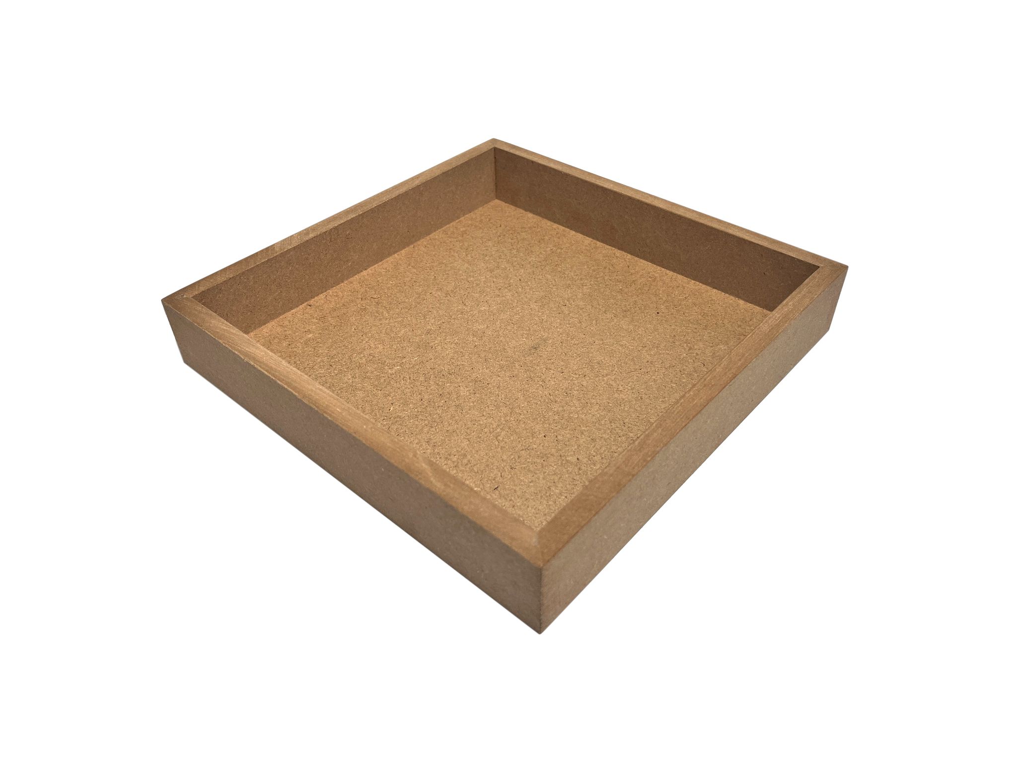 DEVESHA DIY Wooden Serving Tray - 10 × 10 Inch (Without Handle) | MDF Tray for Art, Craft, Decoupage & Decoration