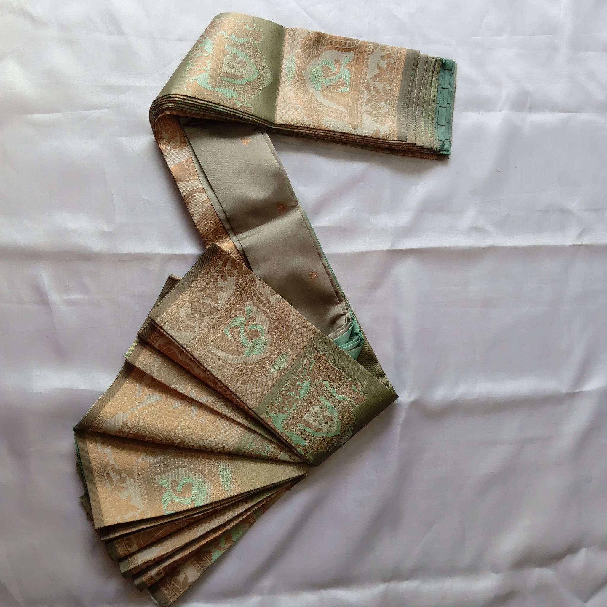 Kubera Silk Cottton Saree&nbsp;with Blouse Pine green