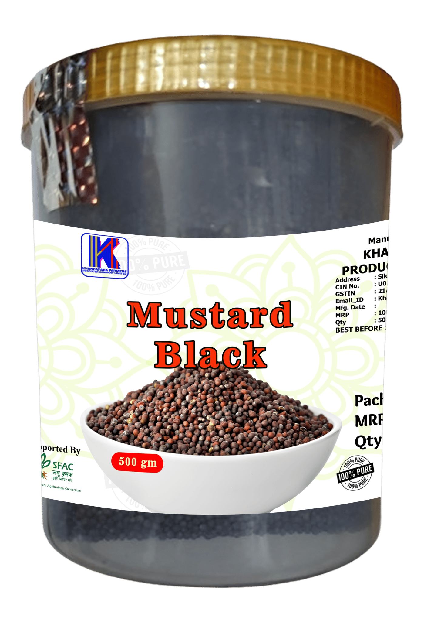 100% Pure Mustard Black - 500gm