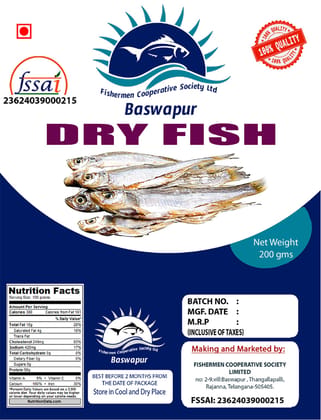 Dry Fish - 200gms - High Protein, Low Fat, Omega-3 Fatty Acids Dry Fish - 200gms - High Protein, Low Fat, Omega-3 Fatty Acids
