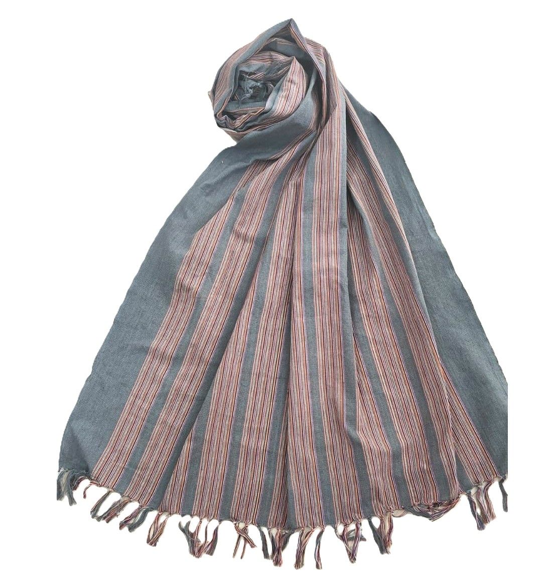 Dhaga Vishwas Ka Handloom Cotton Stole Multicolours