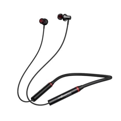 Aeroessentials AeroTune Neck Band Wireless Bluetooth 5.0 Earphones, 12 Hours Playback, 10mm Drivers, Black